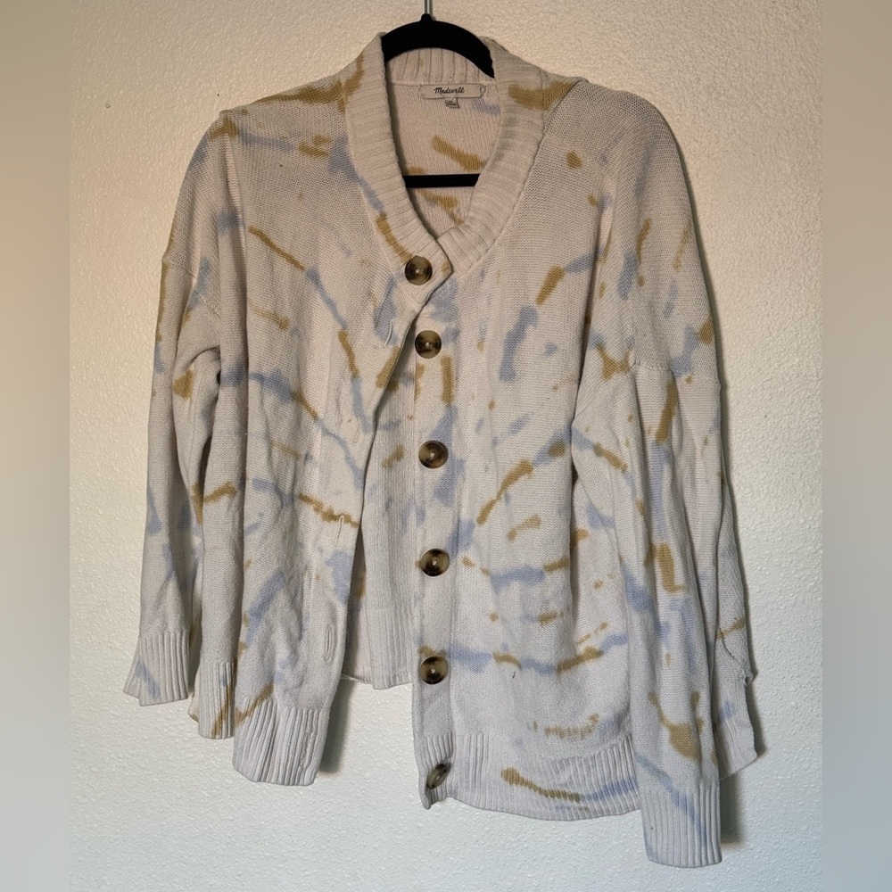 madewell tie dye sweater size 1x